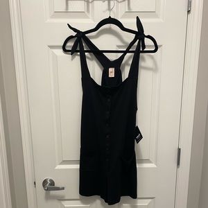 Brunch time button up romperalls sz s